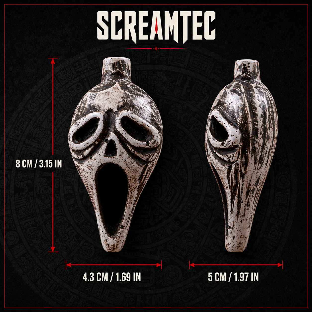 SCREAMTEC™ Aztec Death Whistle